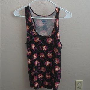 Floral print tank top